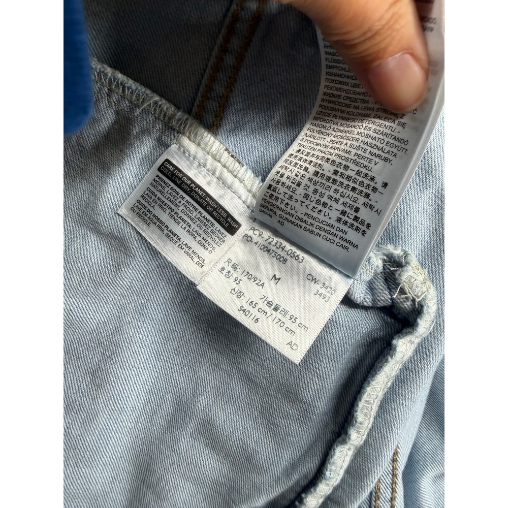 Levis Mens Light Wash Denim Trucker Jacket 72334-0563 Blue‎ Size M - Picture 6 of 11